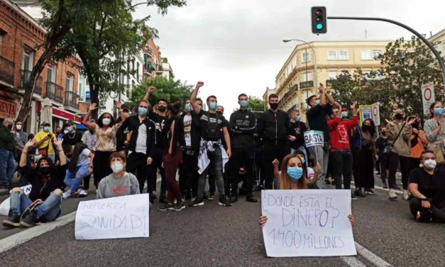 Proteste gegen Corona-Absperrungen in Madrid – «Keine Ghettos»