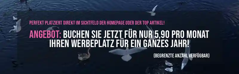 Jetzt supergünstig Werbeplatz sichern!